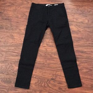 slim fit black chinos mens
